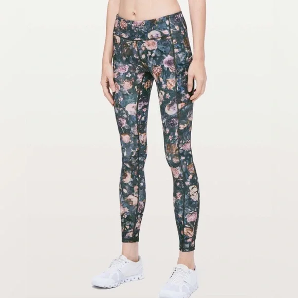 Lululemon Speed Up Tight Leggings Frosted Rose Multi Sz 6 - Picture 1 of 10